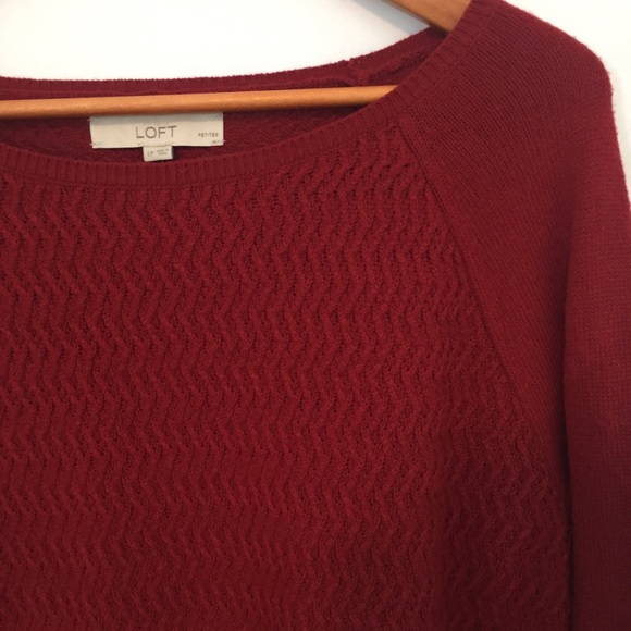 LOFT garnet sweater - Picture 5 of 6