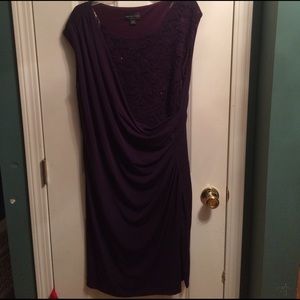 Deep plum formal dress