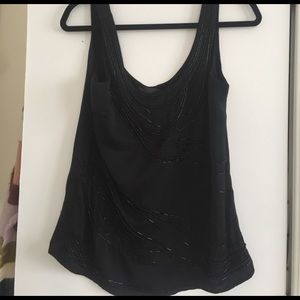 Banana republic black sparkly tank