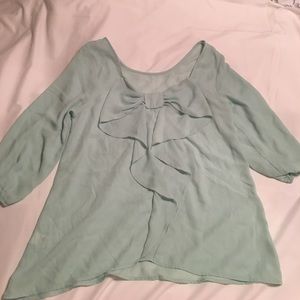 Big bow  blouse