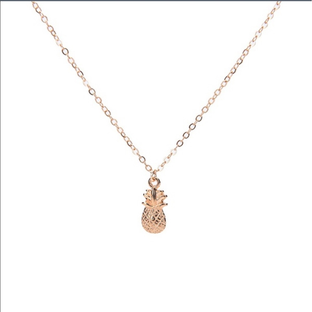Pineapple Rose Gold  Necklace - Picture 2 of 3