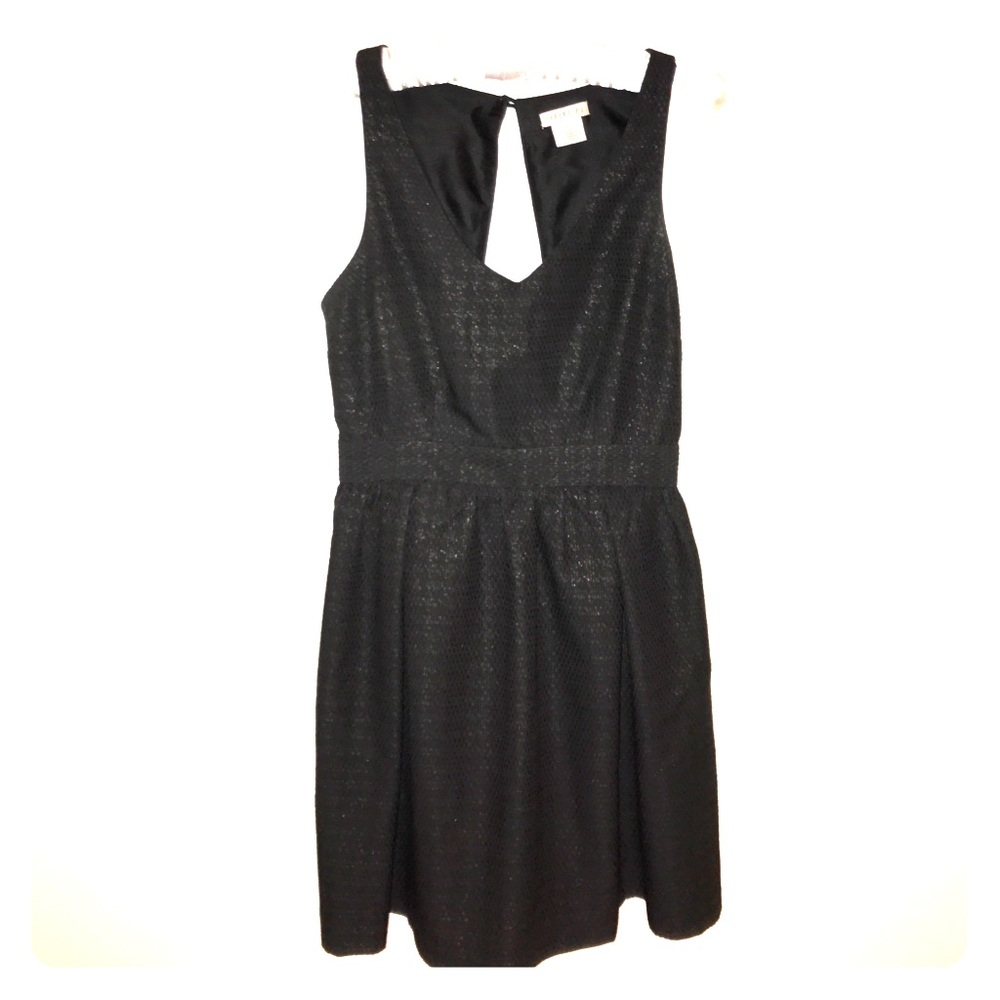 black mini dress