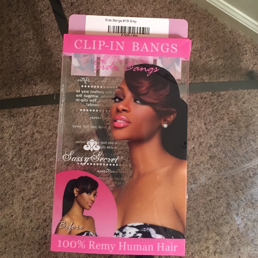 Sassy secret clip in side bangs