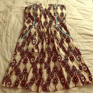 NWOT strapless dress with pockets