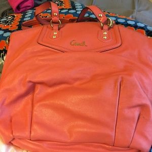 Coral Coach Bag