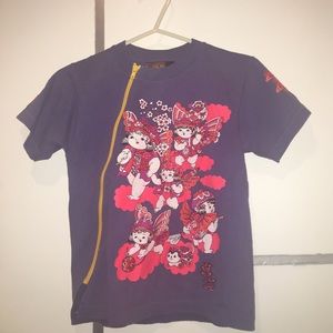 Harajuku neon pink unique Japanese tee