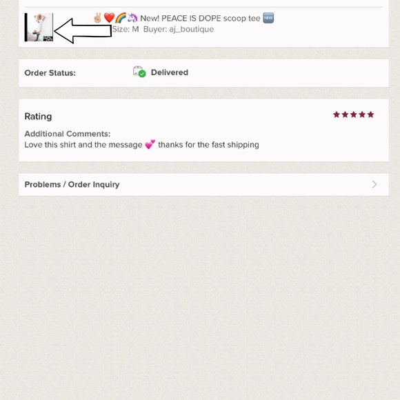 ⭐️⭐️⭐️⭐️⭐️ Last 1! PEACE IS DOPE scoop tee 🆕 - Picture 8 of 8