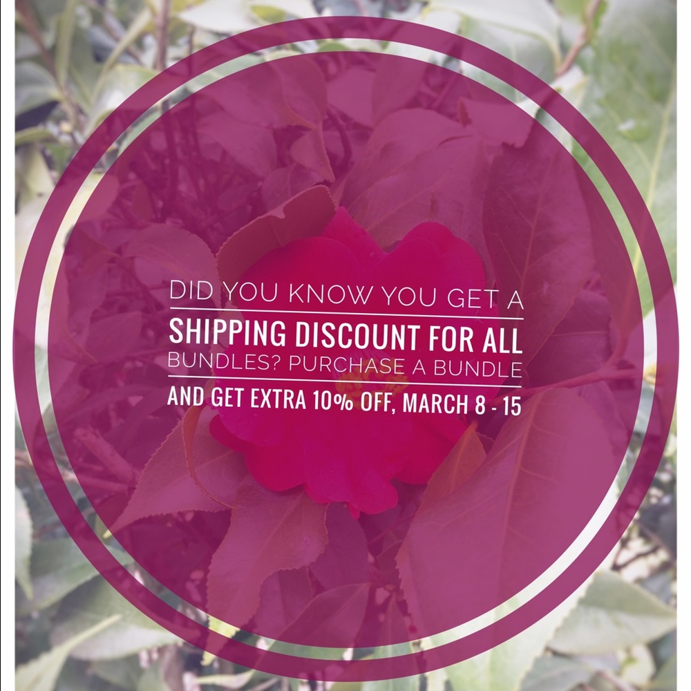 Extra 10% Discount on all bundles - March 8-15