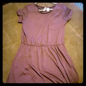 Plum sundress with pockets