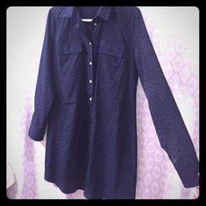 Navy blue shirt dress from Gap