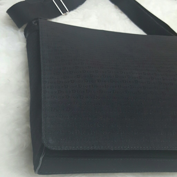 Dior Italy Canvas Leather Trim Messenger Bag - Picture 5 of 11