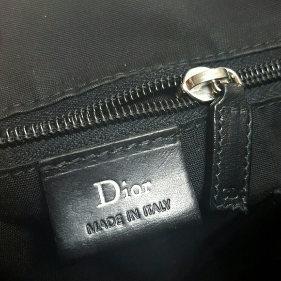 Dior Italy Canvas Leather Trim Messenger Bag - Picture 3 of 11