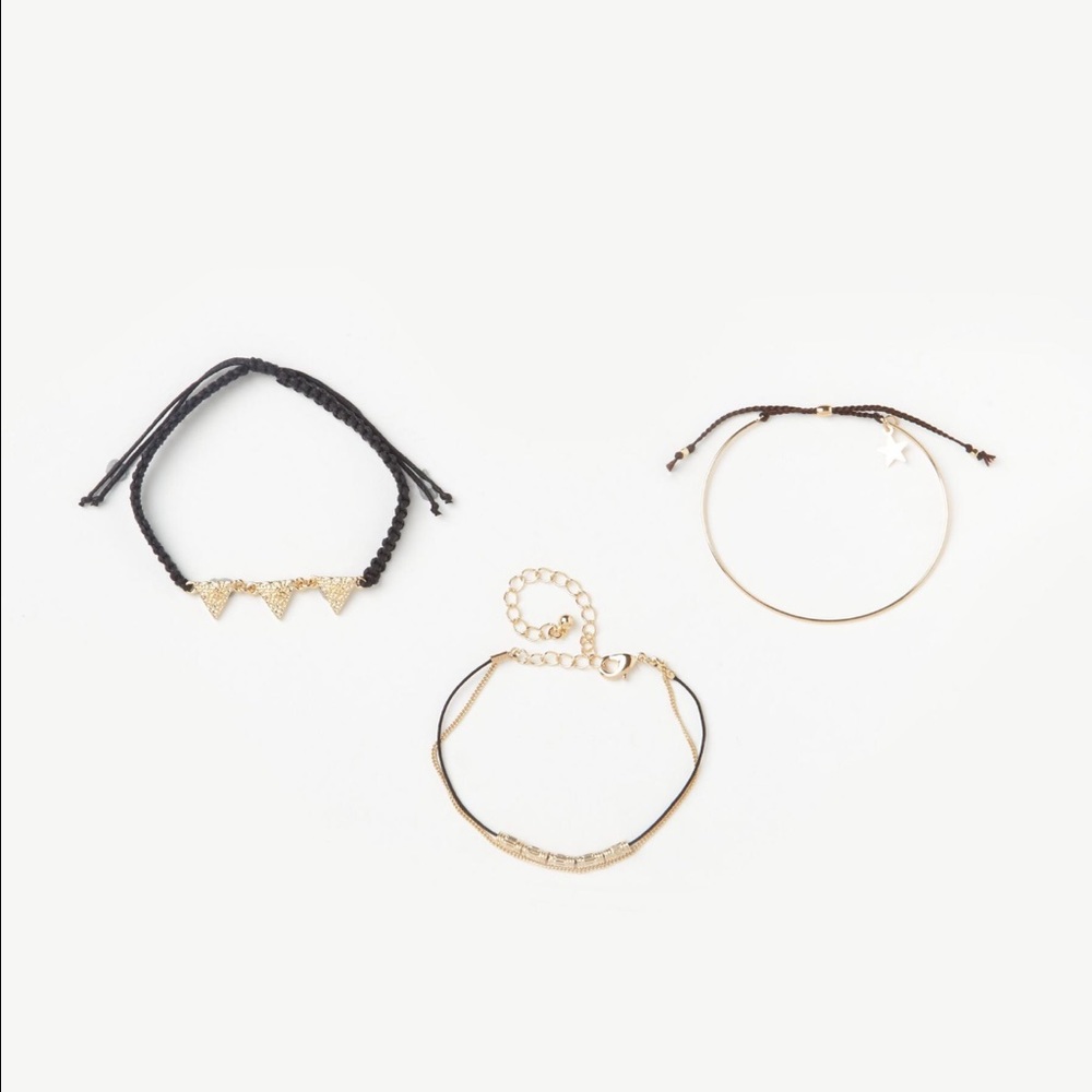 Gold 3 pack bracelets - Picture 2 of 2