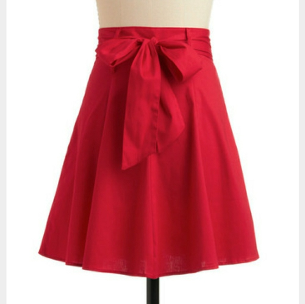 Red Skirt Modcloth