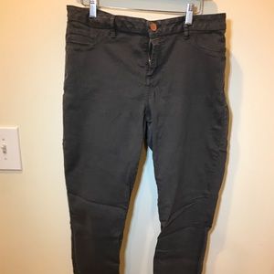 Grey refuge jeans straight/skinny