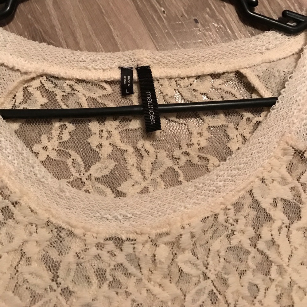 Lace size large maurices sweater