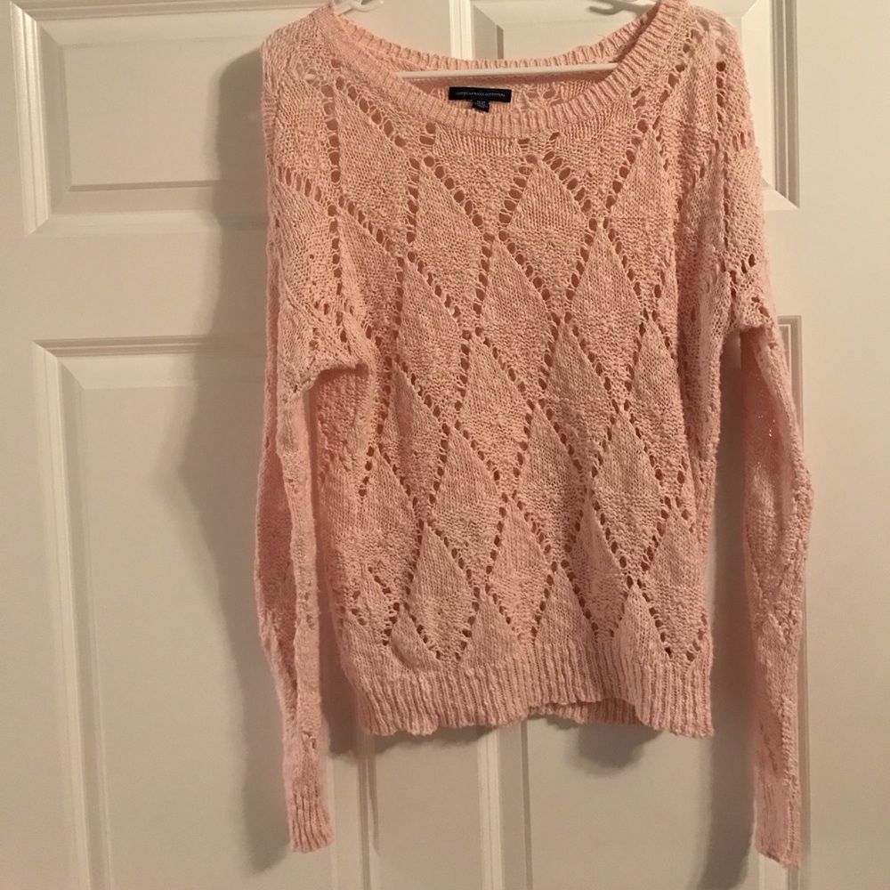 Light pink, lightweight sweater America eagle