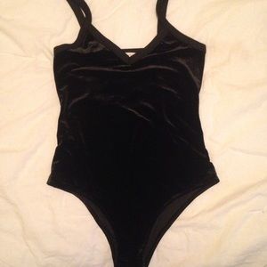 LA hearts black velvet body suit from Pacsun sz. S