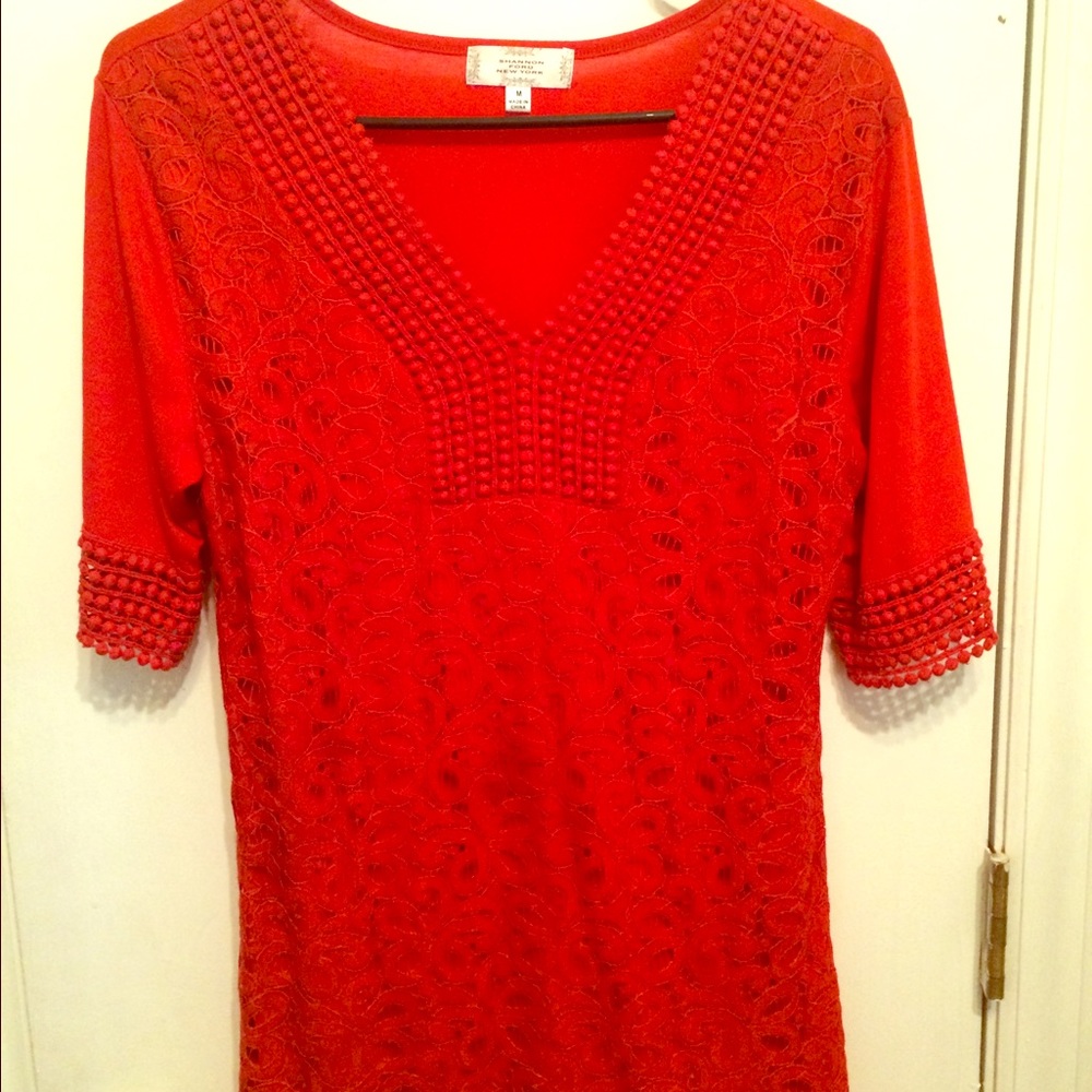 Orange Short-Sleeve Top