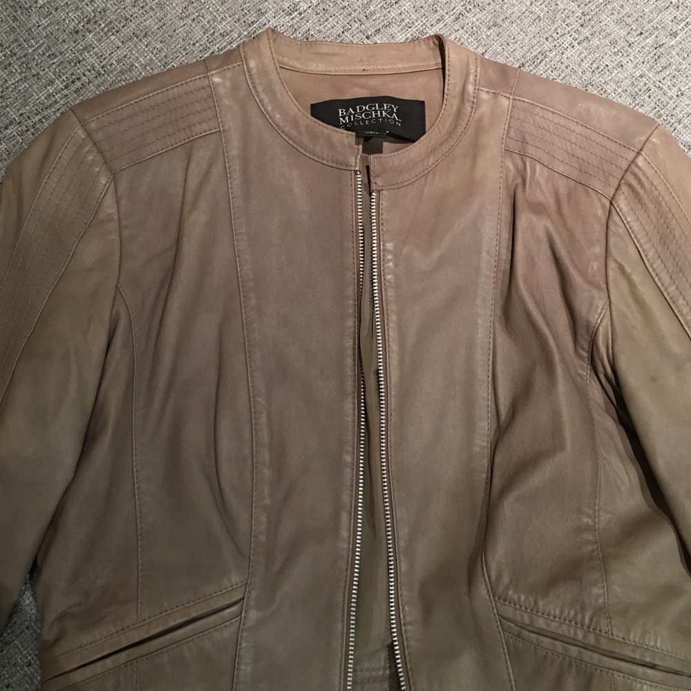 Badgley Mischka leather jacket - Picture 3 of 4