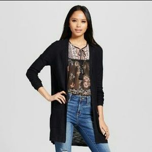 Long mossimo lightweight cardigan with hood