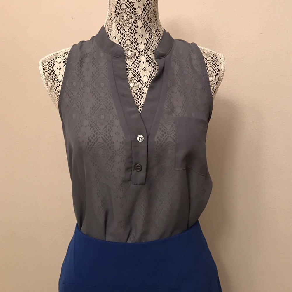 Sheer, tunic style shirt.