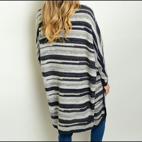 🖤Striped long cardigan - Picture 2 of 2