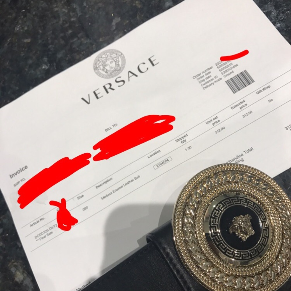 Authentic Versace Belt