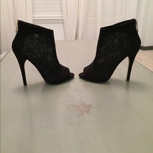 Bebe peep toe bootie