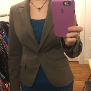 Dark Brown/Tan Express Blazer