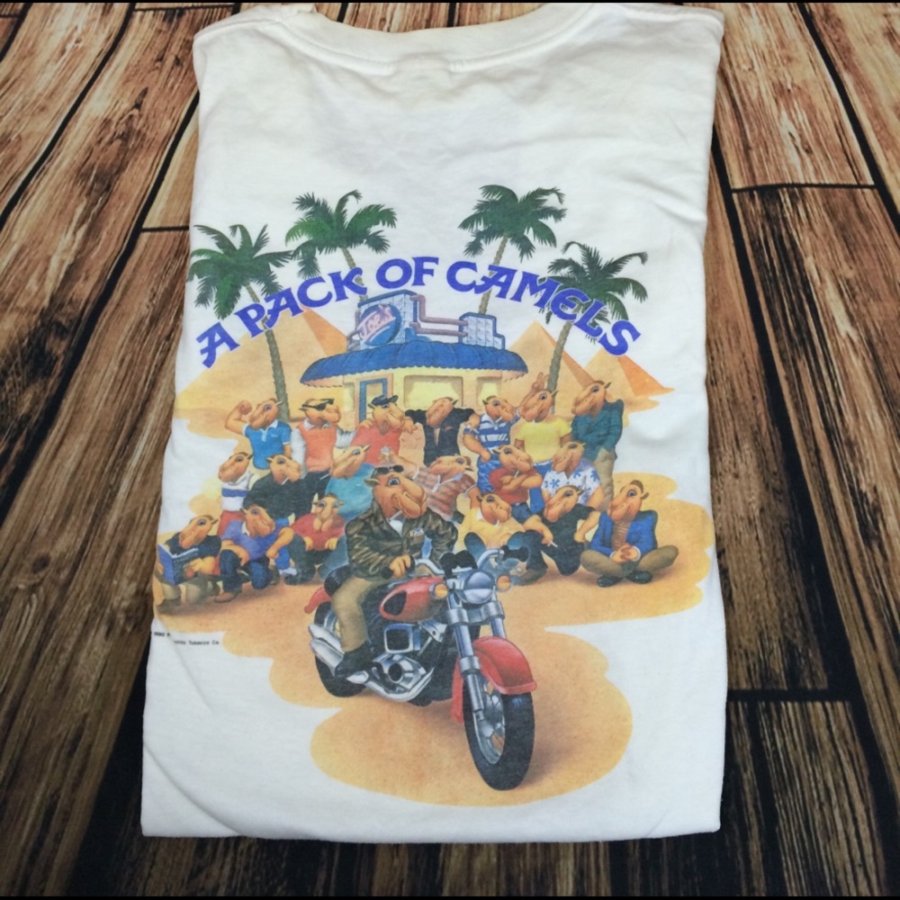 Authentic Vintage pack of camels cigarettes Tee