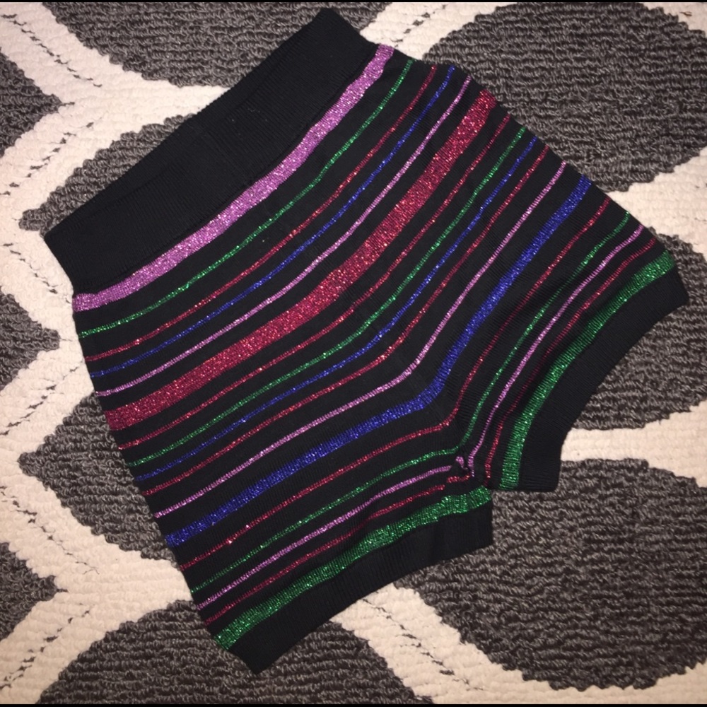 Urban Outfitters Multicolored Striped Knit Shorts