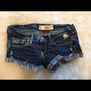 Hollister denim shorts.