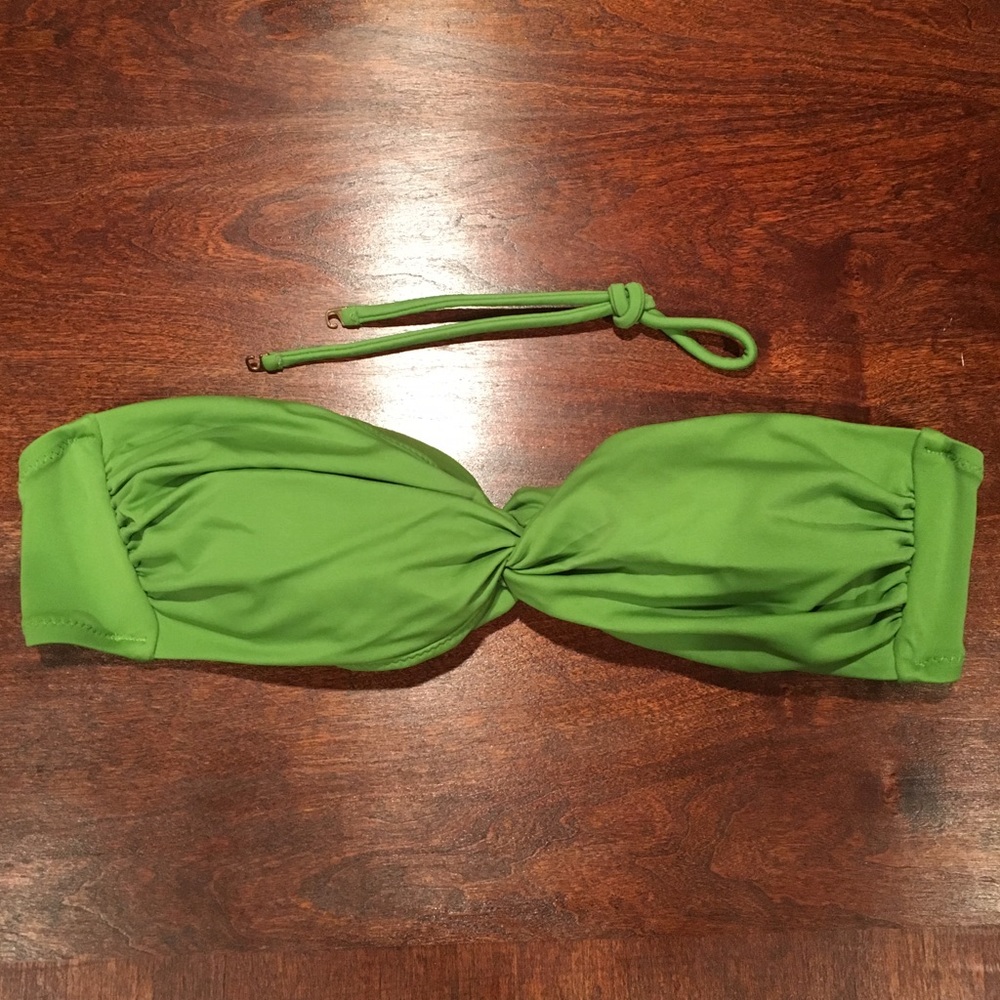 Victoria's Secret Tropical Green Bandeau Swim Top