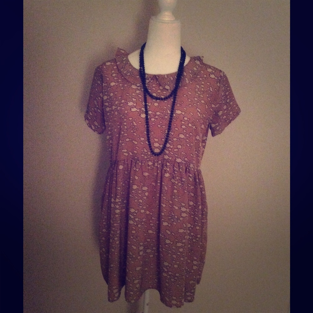 Dress made from vintage/ recycled fabric W size M