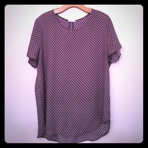 Silk like work blouse