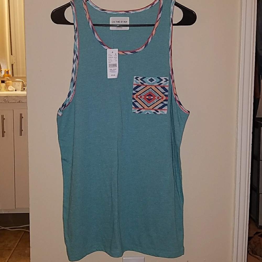 NEW WITH TAGS Tribal pocket tank - pacsun