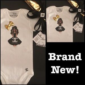 Fashion Baby Girl Onesie set with Headband