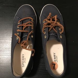 Navy Blue Sperrys