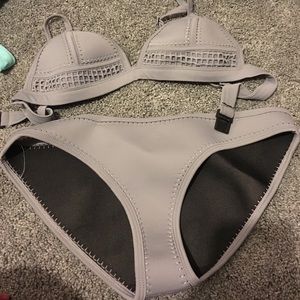 Grey bathing suit set