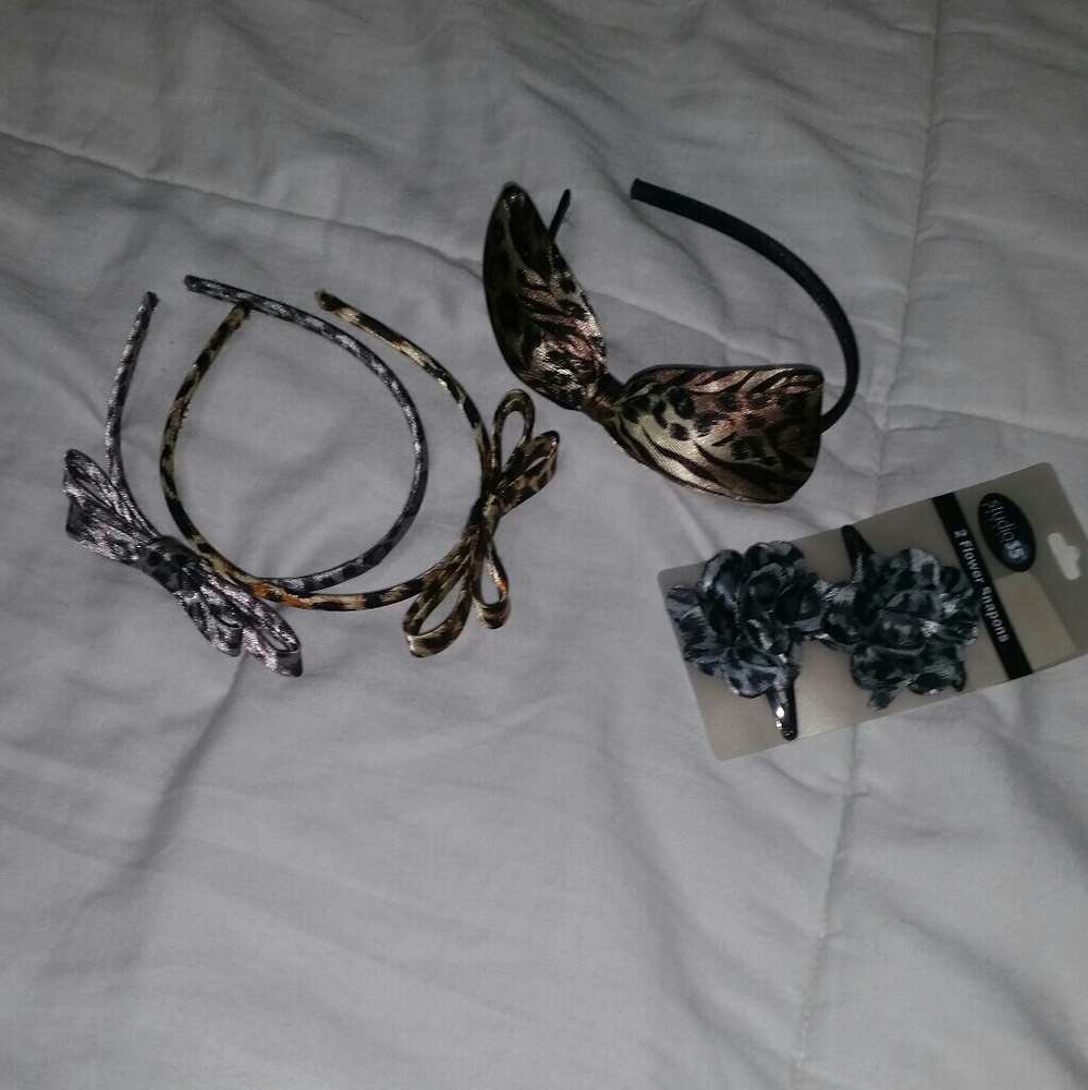 Leopard Headband and Hair Clip Set
