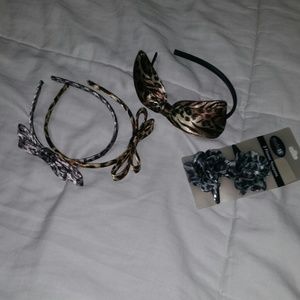 Leopard Headband and Hair Clip Set