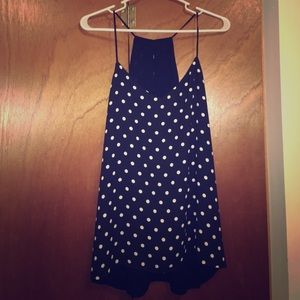 Express Black & polka dot dress shirt💕💕