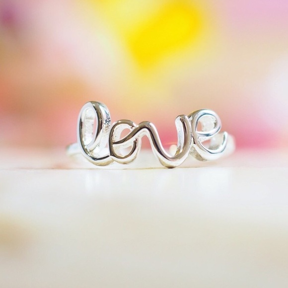 Silver Love Ring - Picture 2 of 2
