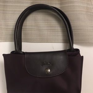 Medium Eggplant Longchamp tote