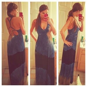 Young Fabulous & Broke Blue Ombre Maxi Dress XS