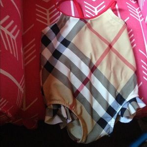 Baby girl 9mo Burberry swimsuit