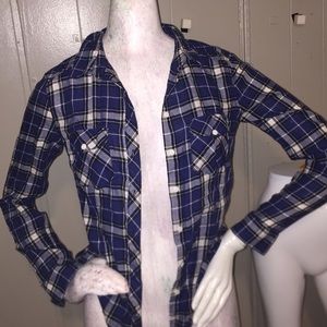 H&M blue Flannel