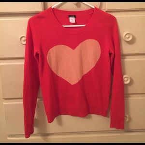 Jcrew XS Heart Sweater