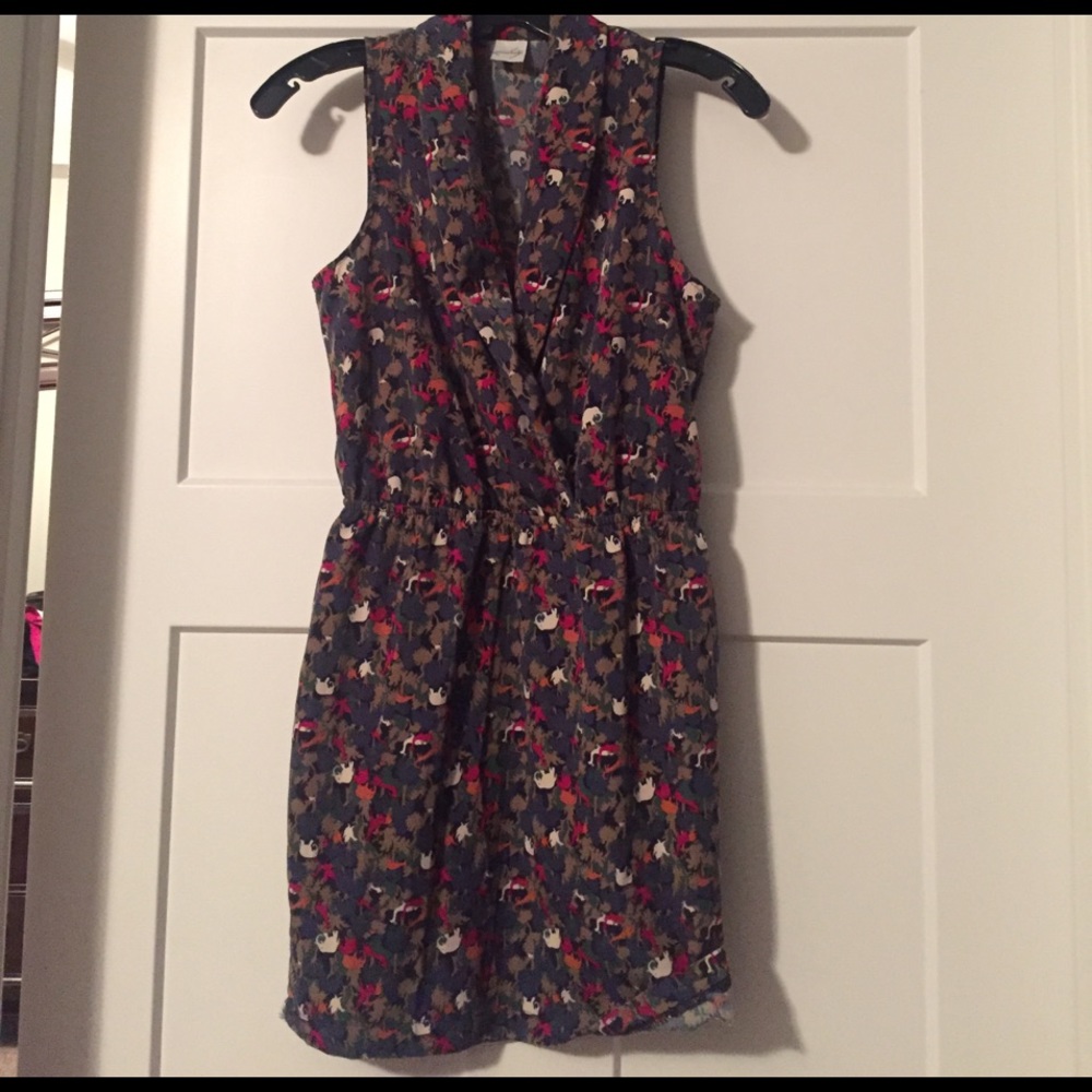 🐘 Fun Audrey animal print casual dress. Sz. S. 🐅